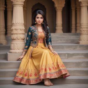 Anarkali Gowns with Bolero Jackets