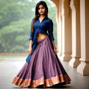 shirt with lehnga