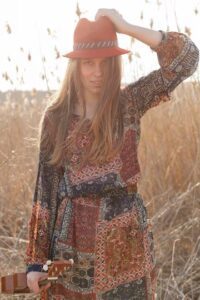 bohemian style maxi dress
