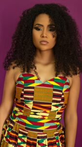 Kente fabric dress